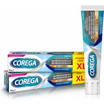Corega Extra Strong Neutral fixační krém 2 x 70 g – Zboží Dáma