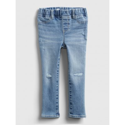 GAP Baby džíny Distressed Jeggings modrá – Zboží Mobilmania
