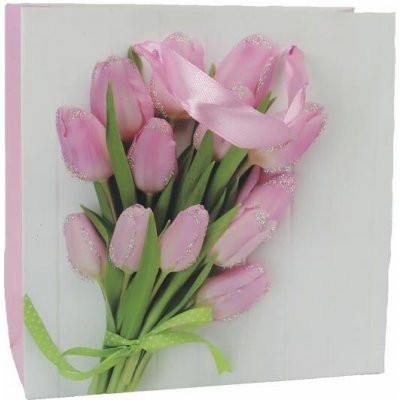 Taška papírová dárková tulipány A0372/1 – Zboží Živě