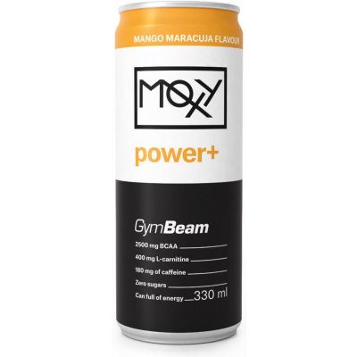 GymBeam Moxy Power+ Energy Drink Mango marakuja 330ml – Sleviste.cz