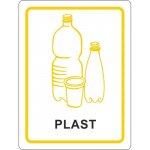 PLAST - Nádoba na tříděný odpad - Samolepka na popelnice – Sleviste.cz
