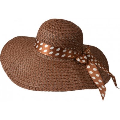 Dámský letní klobouk s puntíkatou stuhou Sete hnědý – Hledejceny.cz