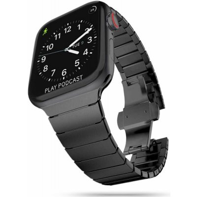 Tech-PČervenáect Bracelet Tech-PČervenáect Linkband Apple Watch 4/5/6/7/SE 44/45mm Černá – Zboží Živě