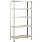 Regalux Regál 180 × 90 × 40 cm 5 polic stříbrný – HobbyKompas.cz