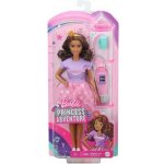 Barbie PRINCESS ADVENTURE KAMARÁDKA 3 sv.hnědé vlasy růžová sukně – Zboží Mobilmania