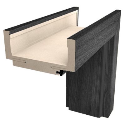 Naturel obložková zárubeň 80 cm pro tloušťku stěny 7,5-9,5 cm jilm antracit levá O1JA80L – HobbyKompas.cz