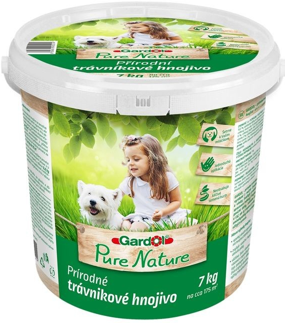 Gardol Pure Nature Trávníkové hnojivo přírodní 7 kg