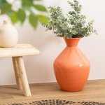 Atmosphera Smaltovaná kovová váza KIAN, Ø 25 × 37 cm růžový – Hledejceny.cz
