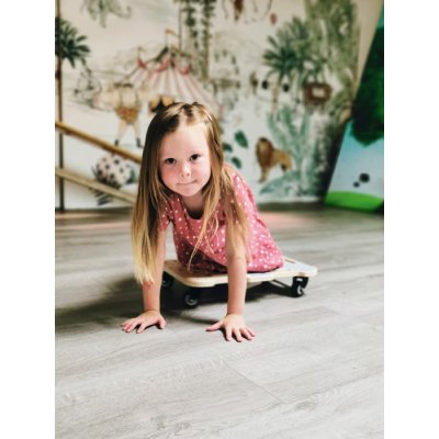 Small Foot Dřevěná deska na kolečkách Roller Board Adventure – Zboží Dáma