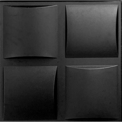 Impol Trade 3D 0005 50 x 50 cm, PLAID černá 1ks