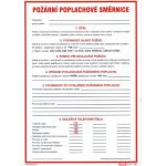 Požární poplachové směrnice 210x297mm - samolepka – Zboží Dáma