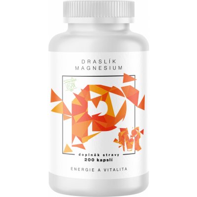 BrainMax Draslík Magnesium Draslík citrát + Hořčík Malát 200 rostlinných kapslí – Zboží Dáma
