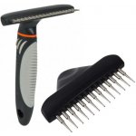 Trixie Hrablo s rotačnímy zuby antiskluzová rukojeť 10 x 15 x 2 cm – Sleviste.cz