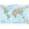 Nástěnné mapy AKN NAT Svět Geogr. mořský reliéf 1:35 000 000, WELT NM 2, lišty