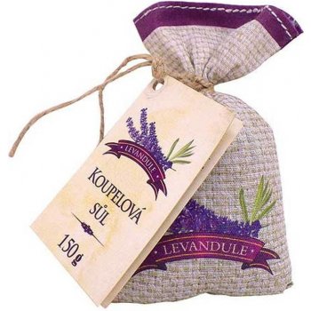 Bohemia Natur Lavender Premium koupelová sůl v plátěném sáčku 150 g