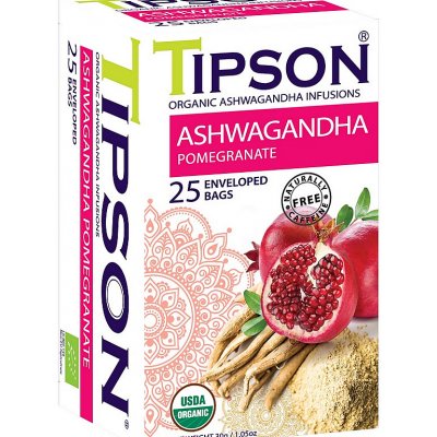 Tipson BIO Ashwagandha Pomegranate 25 x 1,2 g