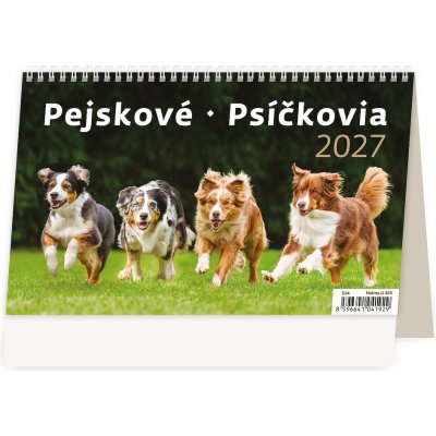 stolní Pejskové/Psíčkovia 22,6cm x 13,9cm, S34-27 2027 – Zboží Dáma
