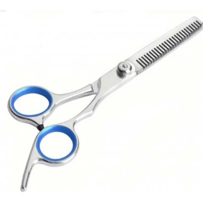 Dog Grooming Scissors nerezová ocel 16 cm modrá , oboustranné efilační nůžky – Hledejceny.cz