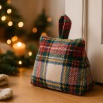 Home Styling Collection Zarážka do dveří kostkovaná vícebarevný – Zboží Dáma