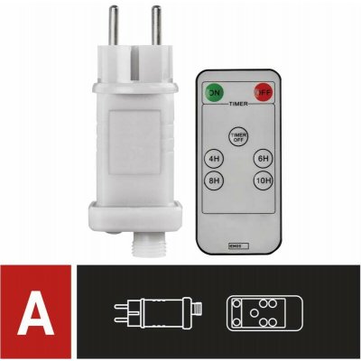 Napájecí zdroj pro vánoční spojovací řetězy EMOS STANDARD/PROFI D1ZW02, IP44, časovač – Hledejceny.cz
