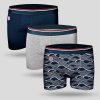 Boxerky, trenky, slipy, tanga John Frank boxerky JF3BM06 3Pack