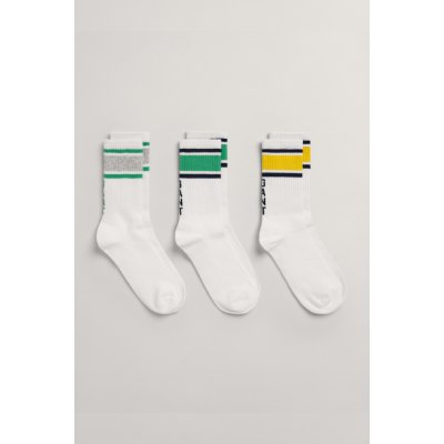 GANT SPORT SOCKS 3 PACK bílá