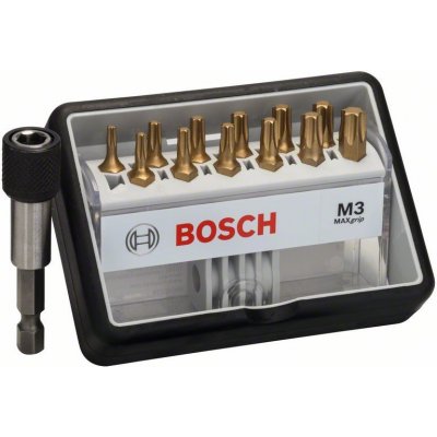 sada bitů šroubovacích Bosch (12+1 dílná Robust Line, M Max Grip 2607002579 – Zbozi.Blesk.cz