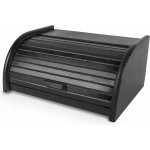 Chlebník jednodílný Woodcarver černý dřevěný – Zboží Dáma