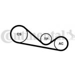 Sada zebrovanych klinovych remenu CONTINENTAL CTAM 4PK1237K1 – Zboží Mobilmania