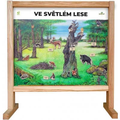 Lesní svět Stolní biotop s magnety Ve světlém lese – Zbozi.Blesk.cz