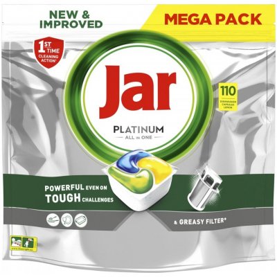 Jar Platinum Lemon All In One tablety do myčky nádobí 110 ks – Hledejceny.cz