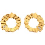 Hot Diamonds pozlacené náušnice s diamanty a topazy Golden Edit Hope DE837 – Hledejceny.cz