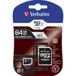 Verbatim microSDXC class 10 64 GB microSDXC Class 10 44084 – Zboží Živě