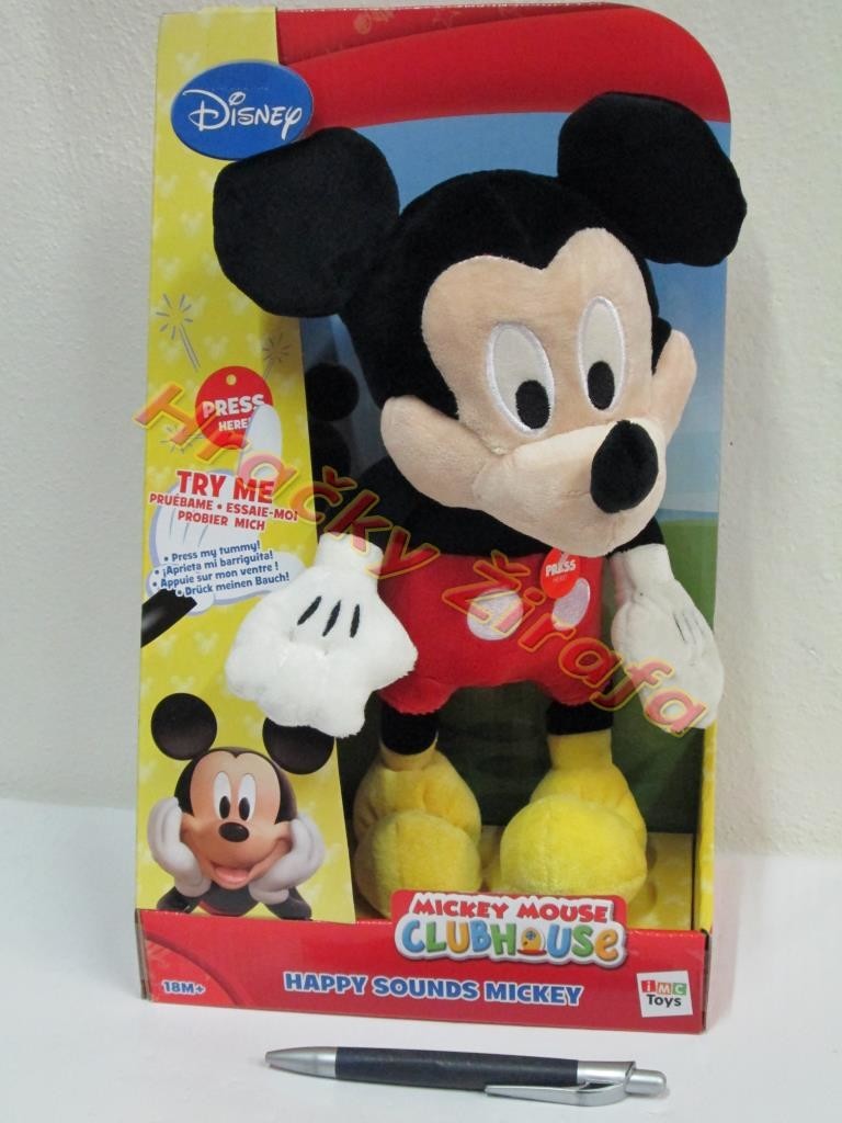 Mikro Mickey Mouse plyšová se zvukem 30 cm od 530 Kč - Heureka.cz