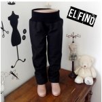 Dětské softshellové kalhoty bez kapes NEZATEPLENÉ černé Elfino Nohavice zakončení Typ A Vnitřní náplet ELFINO SOF NEZATEPLENÉ – Zboží Mobilmania