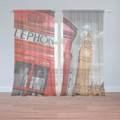 Záclony Londýn 3: 2 ks - 150x250 cm - Sablio – Hledejceny.cz
