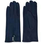 Modré dámské zimní rukavice s knoflíčky Maasjor – Zboží Mobilmania