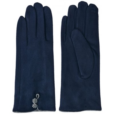 Modré dámské zimní rukavice s knoflíčky Maasjor – Zboží Mobilmania