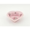 mísa a miska Leander miska srdce růžový porcelán květiny 16 cm