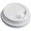 Jednorázové nádobí EcoRevolution Obaly Plastové víčko na EKO kelímky CTG 0,35 l uzavíratelné bílé