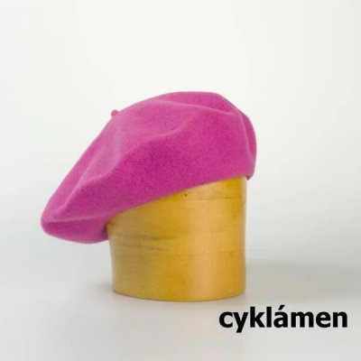 Karpet baret dámský vlněný s flitry cyklámen – Hledejceny.cz