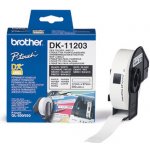 Papírové štítky Brother DK11203, 17mm x 87mm, bílá, 300 ks, pro tiskárny řady QL – Sleviste.cz