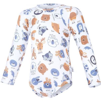 Little Angel DITA Body tričko smyk tisk Outlast® bílá barevná zvířátka – Hledejceny.cz