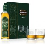 Bushmills 10y 40% 0,7 l (dárkové balení 2 sklenice) – Zboží Dáma
