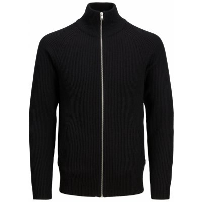 Jack&Jones Pánský svetr JJPANNEL 12220819 black – Zboží Mobilmania