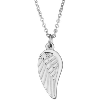 Šperky4U Ocelový řetízek s přívěškem andělské křídlo OPD0048
