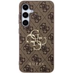 Guess PU 4G Metal Logo Zadní Samsung Galaxy S24+ hnědé – Sleviste.cz