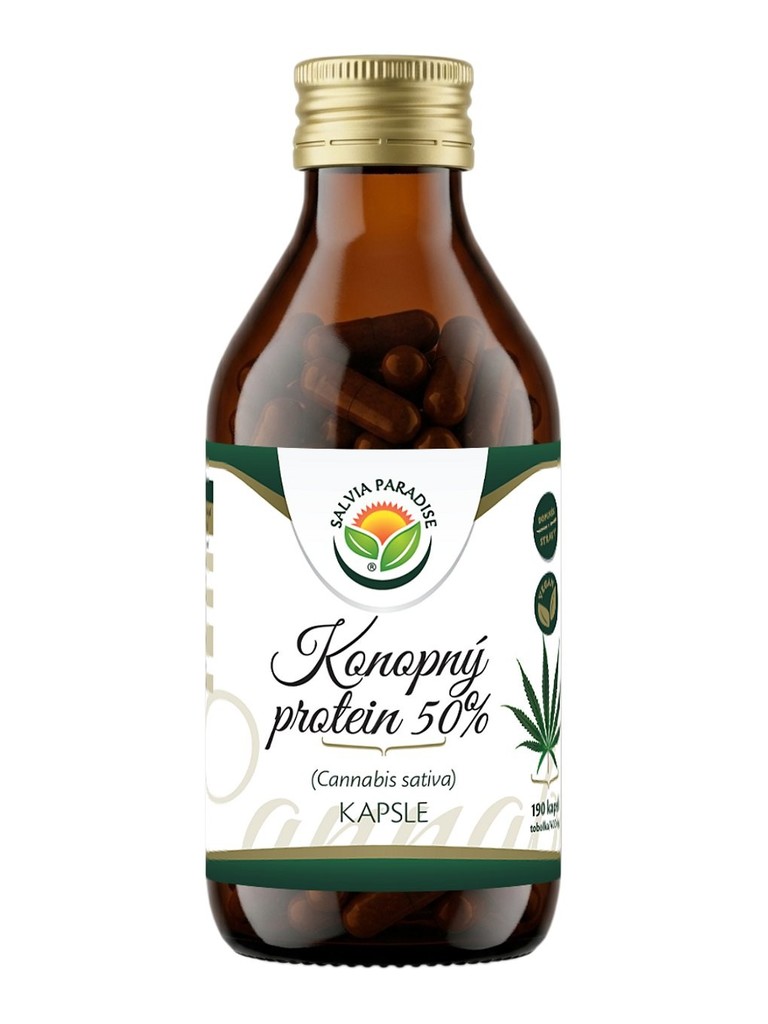 Salvia Paradise Konopný protein 50% kapsle 190 ks
