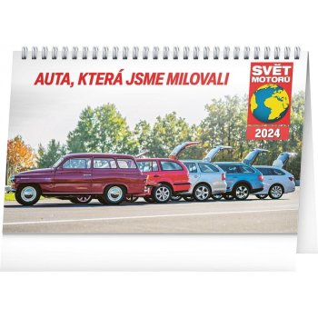 Presco Group Stolní Svět motorů Auta, která jsme milovali 23,1 × 14,5 cm 2024