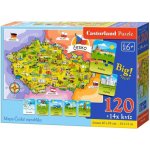 Castorland Mapa České republiky 120 dílků – Sleviste.cz